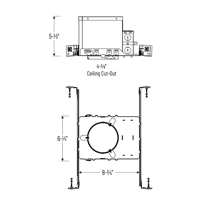 Nora NSIC-4LMRAT 4" Max. Adjustability LED Dedicated IC Airtight New Construction Housing