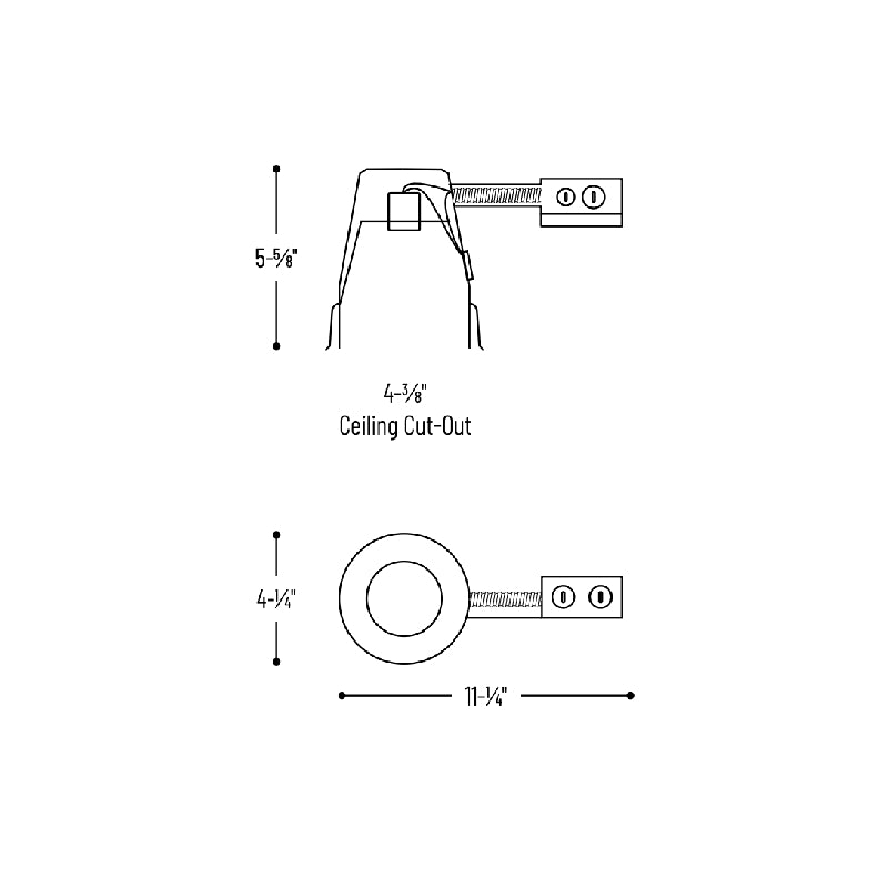 Nora NSR-404QAT 4" Air-Tight Quick Connect Remodel Housing