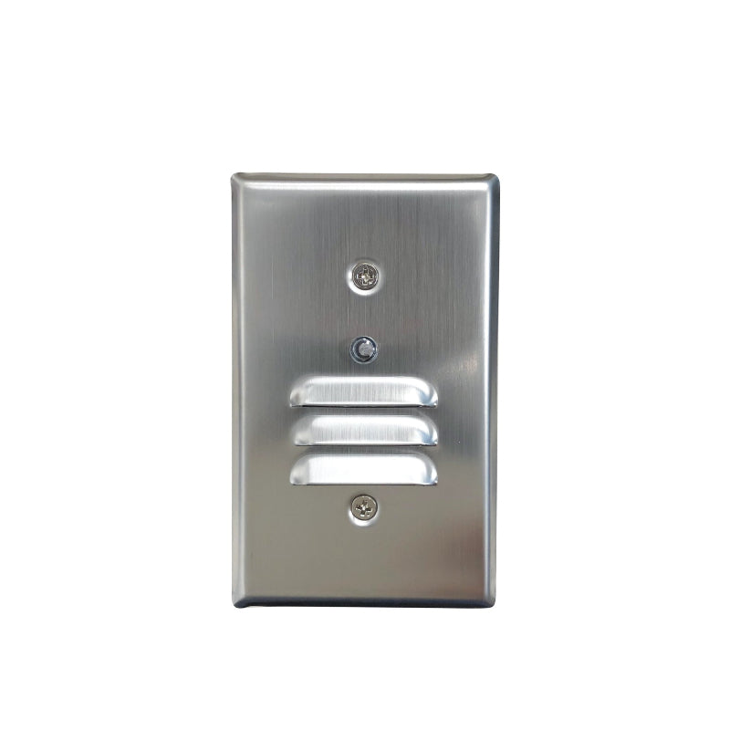 Nora NSW-6619PC Mini LED Step Light with Photocell, Louvered Face Plate