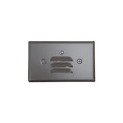 Nora NSW-6619PC Mini LED Step Light with Photocell, Louvered Face Plate - Bronze