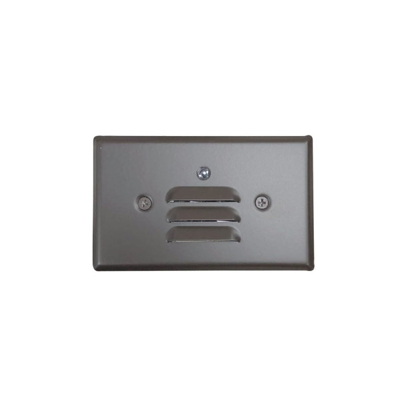 Nora NSW-6619PC Mini LED Step Light with Photocell, Louvered Face Plate - Bronze