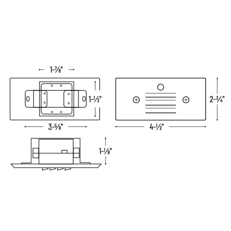 Nora NSW-6619PC Mini LED Step Light with Photocell, Louvered Face Plate