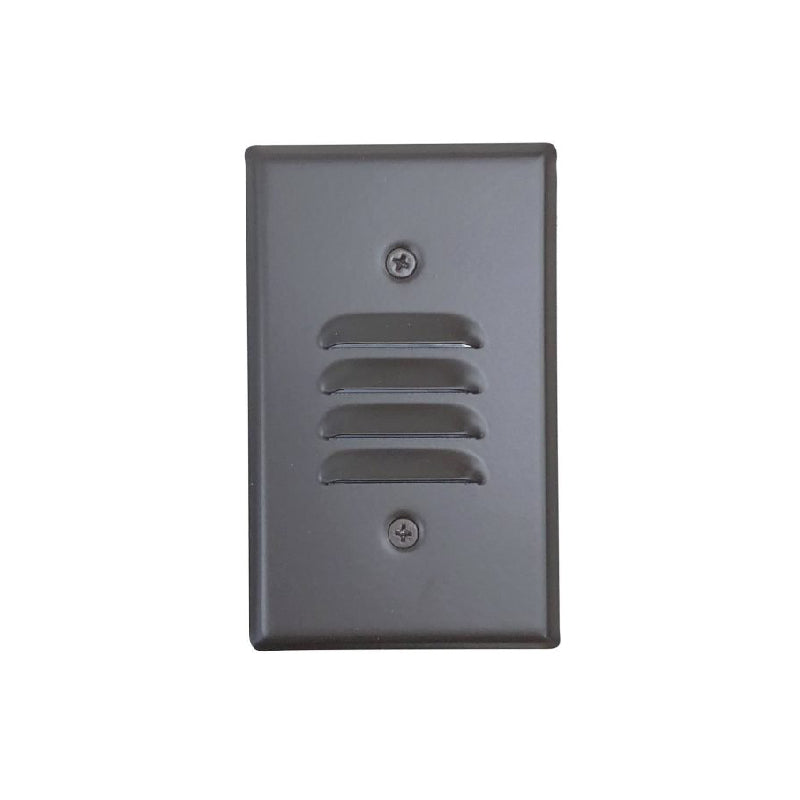 Nora NSW-6619 Mini LED Step Light, Louvered Face Plate - Bronze