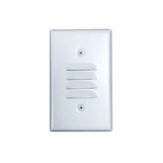 Nora NSW-6619 Mini LED Step Light, Louvered Face Plate - White