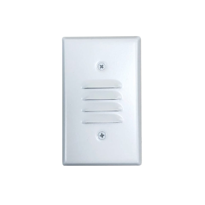 Nora NSW-6619 Mini LED Step Light, Louvered Face Plate - White