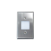 Nora NSW-6629 Mini LED Step Light, Lensed Face Plate - Brushed Nickel