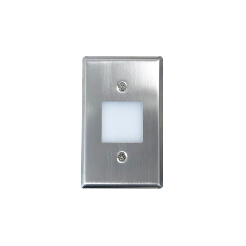 Nora NSW-6629 Mini LED Step Light, Lensed Face Plate - Brushed Nickel