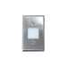 Nora NSW-6629 Mini LED Step Light, Lensed Face Plate - Brushed Nickel