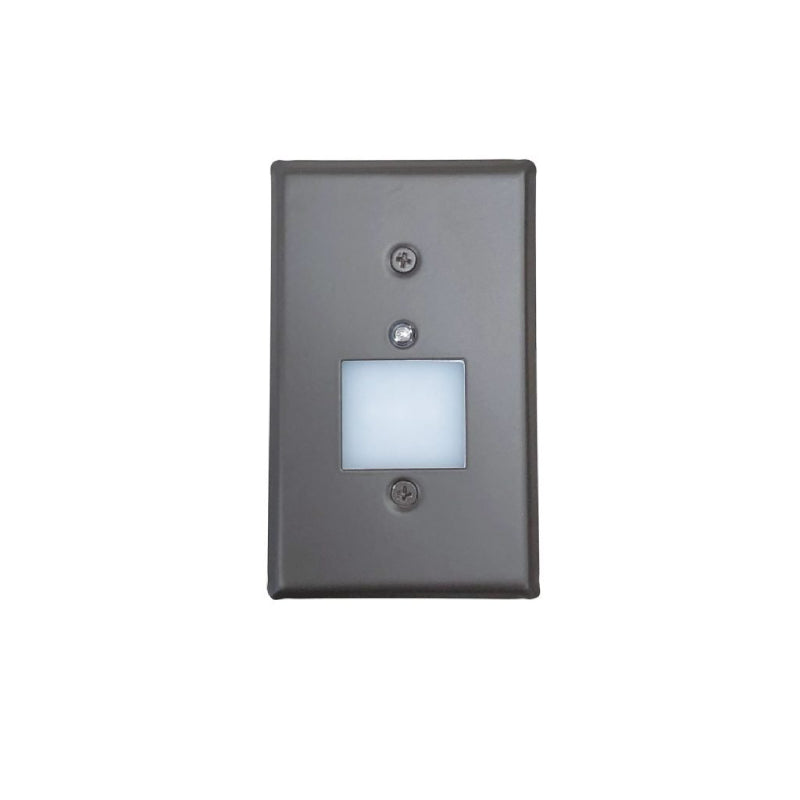 Nora NSW-6629PC Mini LED Step Light with Photocell, Lensed Face Plate - Bronze