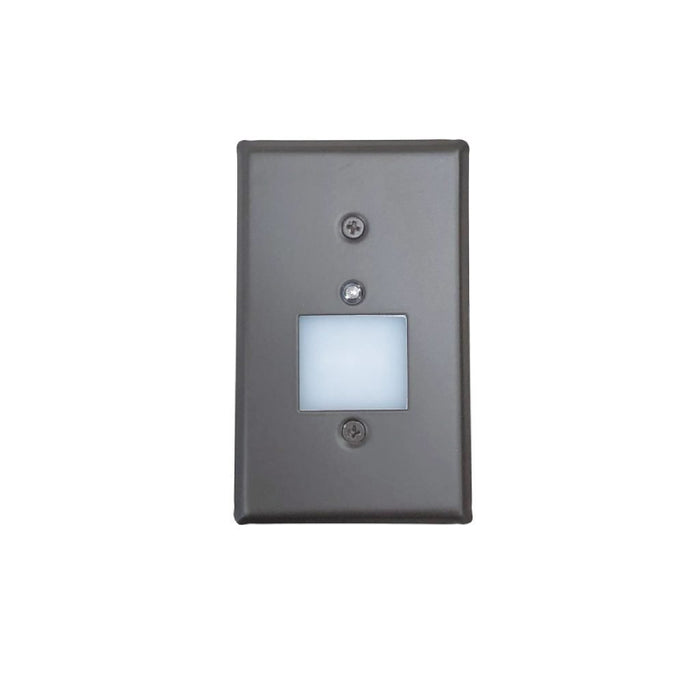 Nora NSW-6629PC Mini LED Step Light with Photocell, Lensed Face Plate - Bronze
