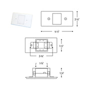 Nora NSW-6629 Mini LED Step Light, Lensed Face Plate