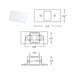 Nora NSW-6629 Mini LED Step Light, Lensed Face Plate