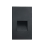 Nora NSW-730 Ari LED Step Light with Vertical Face Plate, 3000K - Black