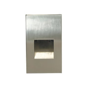 Nora NSW-730 Ari LED Step Light with Vertical Face Plate, 3000K - Brushed Nickel
