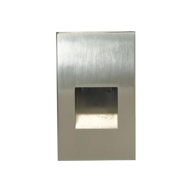 Nora NSW-730 Ari LED Step Light with Vertical Face Plate, 3000K - Brushed Nickel