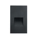 Nora NSW-730 Ari LED Step Light with Vertical Face Plate, 3000K - Black