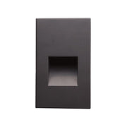 Nora NSW-730 Ari LED Step Light with Vertical Face Plate, 3000K - Deep Bronze