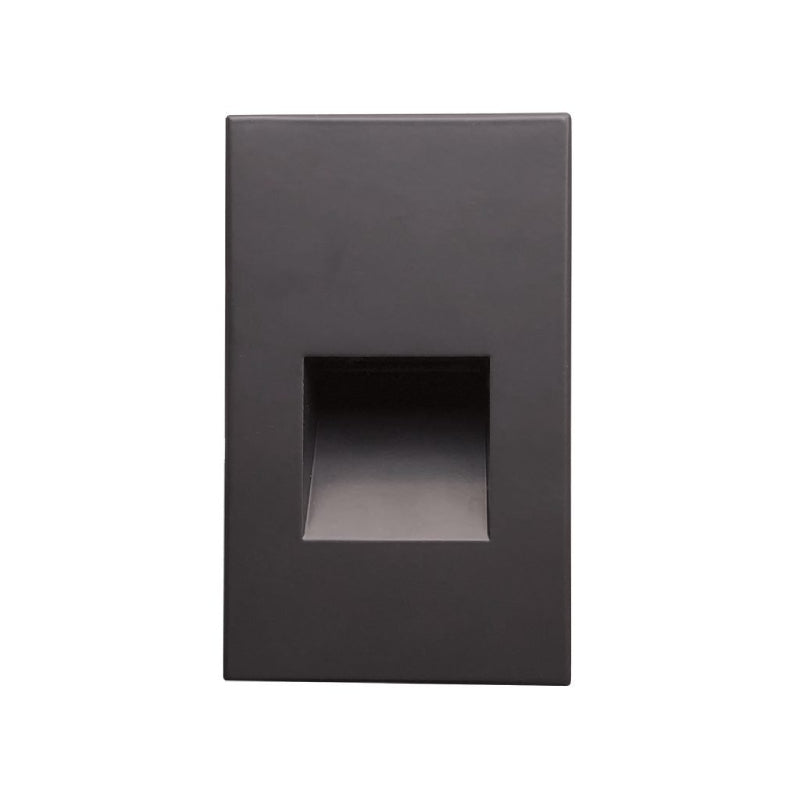 Nora NSW-730 Ari LED Step Light with Vertical Face Plate, 3000K - Deep Bronze