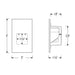 Nora NSW-730 Ari LED Step Light with Vertical Face Plate, 3000K