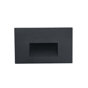 Nora NSW-740 Ari LED Step Light with Horizontal Face Plate - Black