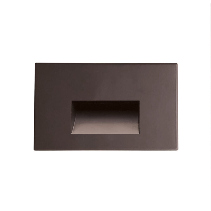 Nora NSW-740 Ari LED Step Light with Horizontal Face Plate - Bronze