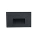 Nora NSW-740 Ari LED Step Light with Horizontal Face Plate - Black