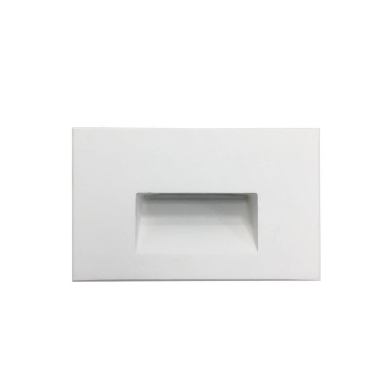 Nora NSW-740 Ari LED Step Light with Horizontal Face Plate  White