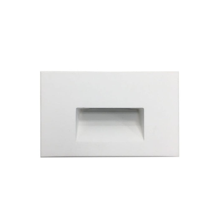 Nora NSW-740 Ari LED Step Light with Horizontal Face Plate  White