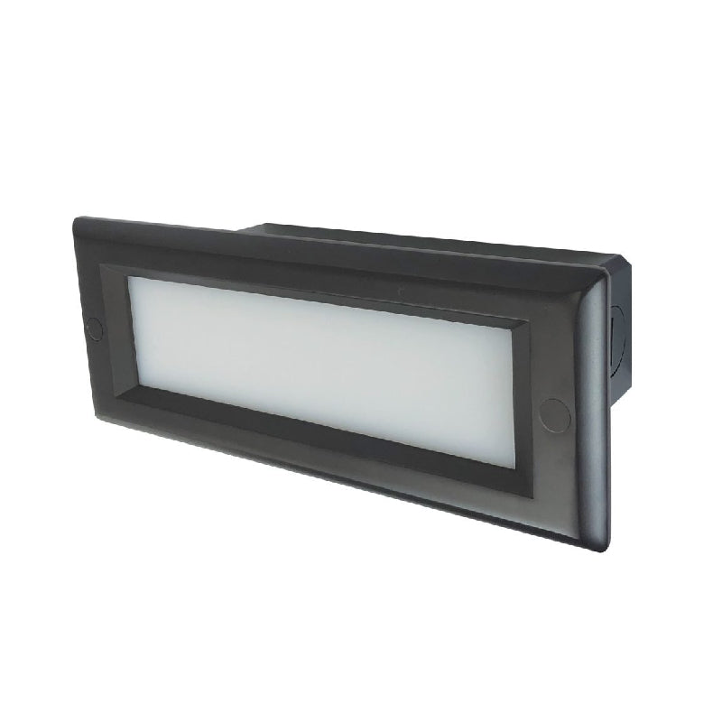 Nora NSW-842 Brick Lensed Face LED Step Light, 5CCT Selectable, 120-277V - Bronze