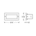 Nora NSW-842 Brick Lensed Face LED Step Light, 5CCT Selectable, 120-277V