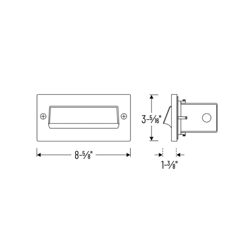 Nora NSW-843 Brick Shroud Face LED Step Light, 5CCT Selectable, 120-277V