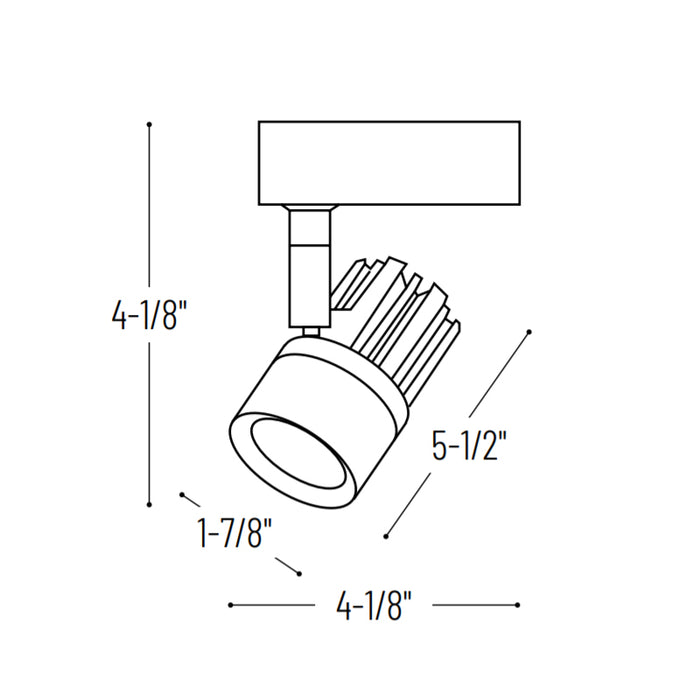 Nora NTE-850 Aiden 10W LED Track Head, 3000K, 120V