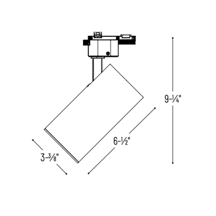 Nora NTE-85518 Jasom 18W LED Round Track Head, 1400 lm