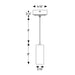 Nora NYLM-2C iLENE 2" 15W LED Mini Cylinder, 725 lm, Cable Mount, 120-277V, Comfort Dim