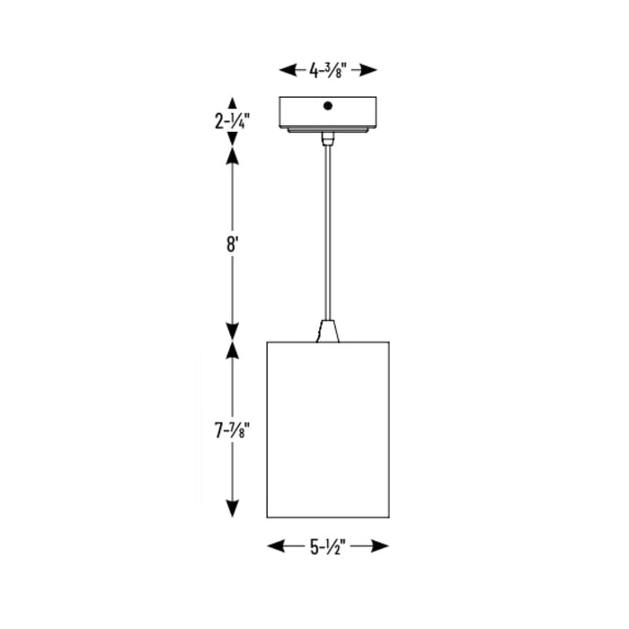 Nora NYLM-5C iLENE 5" 40W LED Mini Cylinder, 2000 lm, Cable Mount, 120-277V,  Comfort Dim