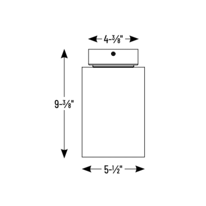 Nora NYLM-5SC iLENE 5" 40W LED Mini Cylinder, 2000 lm, Surface Mount, 120-277V, Comfort Dim
