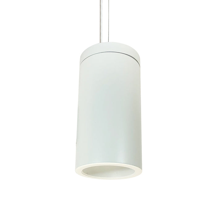 Nora NYLS3-6C Sapphire III 6" 24W LED Cylinder, 2500 lm, Cable Mount, 120V - White/White/White