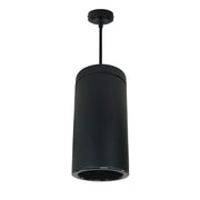 Nora NYLS3-6P Sapphire III 6" 44W LED Cylinder, 4500 lm, Stem Mount, 120V - Black/Black/Black