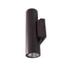 Nora NYUD-3 3" 35W LED Up & Down Wall Mount Cylinder, 3000 lm, 3CCT Selectable - Bronze
