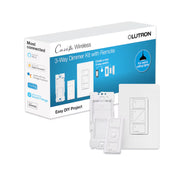 Lutron P-DIM-3WAY Caseta Smart Lighting Single-pole/3-way Smart Compatible LED Decorator Light Dimmer Kit with Wall Plate