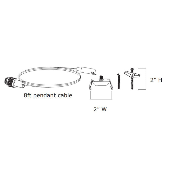 Energetic E1LAL-MNT-P8W Suspension Mount With Pendant Wire