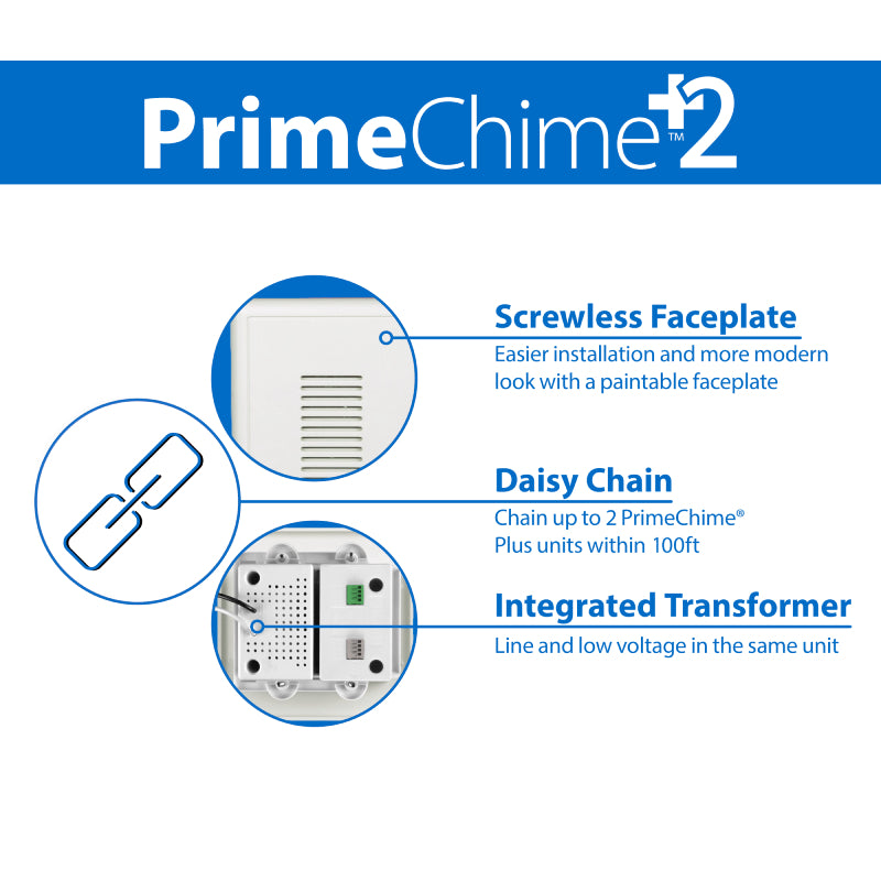 NICOR PRCP2 Prime Chime+2 ELectronic Doorbell Kit