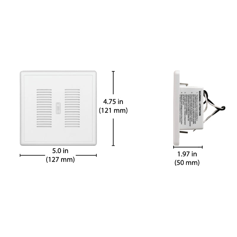 NICOR PRCP2A PrimeChime Plus 2 ADA Compliant Video Compatible Door Chime Kit with Lighted Buttons
