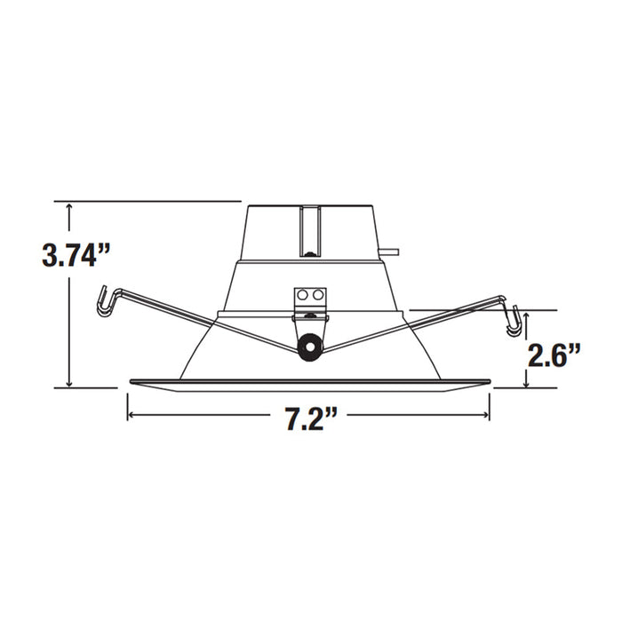 Elite REL637 5"/6" 18W LED Retrofit Baffle, 1200 Lumens - Selectable CCT