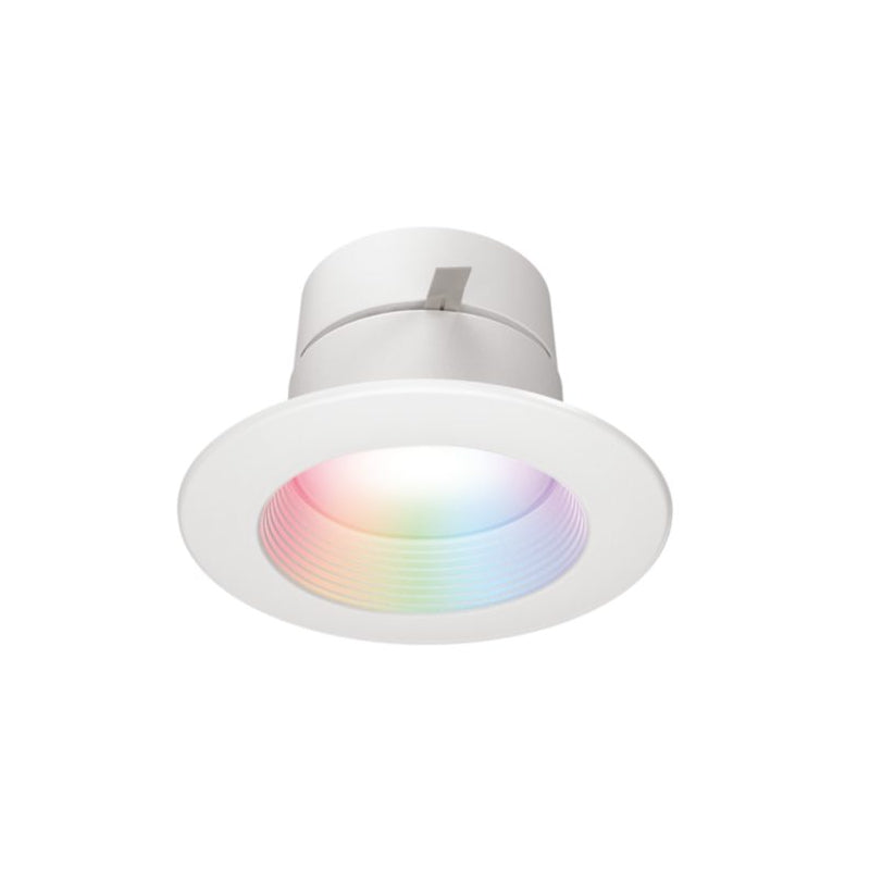 Halo RL4 WiZ Pro 4" Smart Wi-Fi Retrofit LED Downlight Module 600 Lumens, Full Color + Tuneable White 2200K-6500K, Matte White