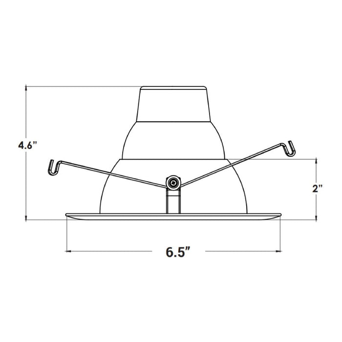 Elite RL531 5" LED Baffle Recessed Retrofit, 950 Lumens, Selectable CCT