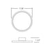 Elite RL791 7" Round Slim Surface Mount, 3CCT Selectable, 900 Lumens, 120V