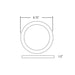 Elite RL992 9" Round 18W LED Slim Surface Mount, 3CCT Selectable, 1500 Lumens, 120V