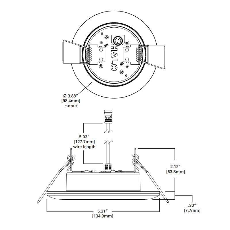 Halo RLNL407 4" Night Light LED Canless Direct Mount, CCT Selectable, D2W , Dimmable, 120V