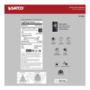 Satco S11260 5"/6" 10W LED Recessed Downlight, Tunable White, 120V